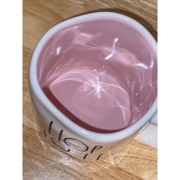 Rae Dunn By Magenta Ceramic HOP TO IT Pink Interior Coffee Tea Mug Cup Easter - Picture 6 of 7